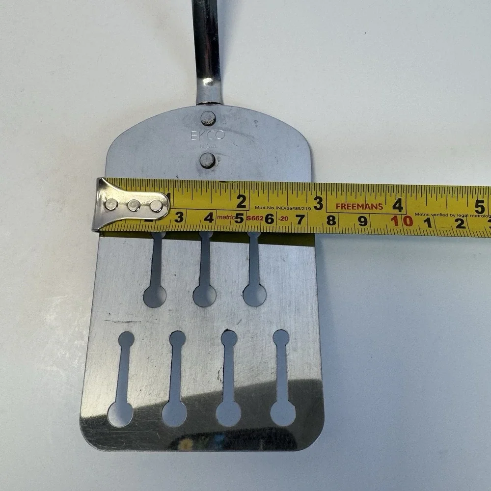 Vintage‎ EKCO USA Keyhole Slotted Spatula 12